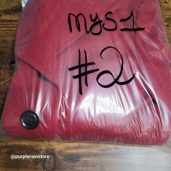 St Johns Bay Double Breasted Peacoat M Wool Cashmere Blend Preppy Quiet Luxury - Picture 11 of 11